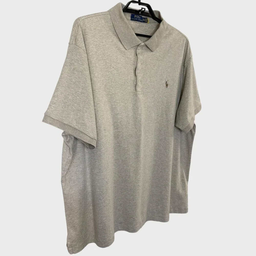 Polo Ralph Lauren Soft Cotton Interlock Short-Sleeve Polo Shirt Men's 3XB Tan